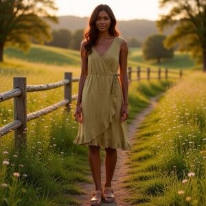 NWT Pact Apparel Organic Cotton Wrap Dress